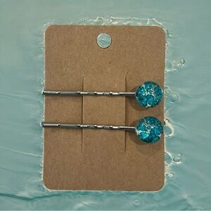 NEW Fluid Art Design Bobby-pin Set